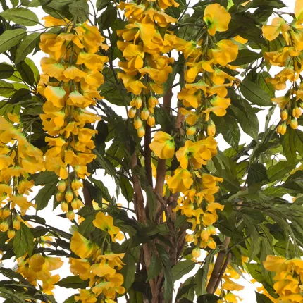 GLYCINE artificielle liane 180 cm jaune - fleurs
