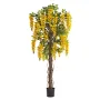 GLYCINE artificielle liane 180 cm jaune