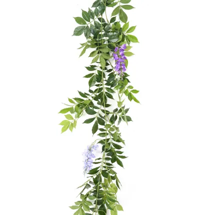 guirlande GLYCINE artificielle 180 cm lavande
