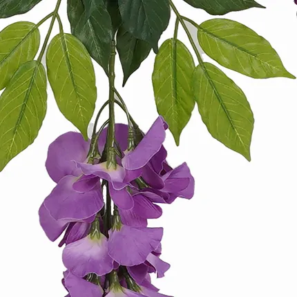 GLYCINE  artificielle 3 fleurs 90 cm lavande - fleurs