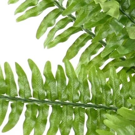 Frondes de fougère artificielle anti feu - détails