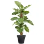 POTHOS artificiel GEANT  vert/crème 150 cm en pot
