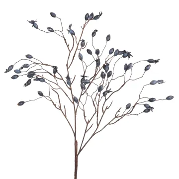 Branche d'églantier artificiel 90 cm