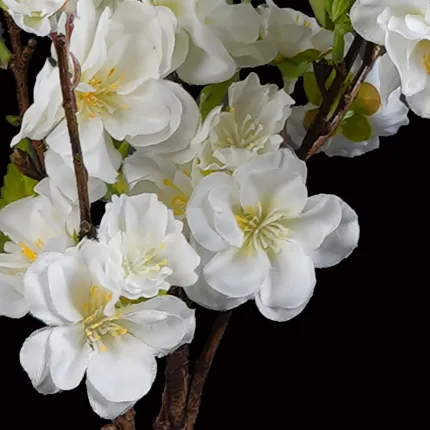 Branche de CERISIER 100 cm blanc - fleurs