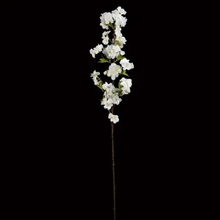 Branche de CERISIER 100 cm blanc - entier