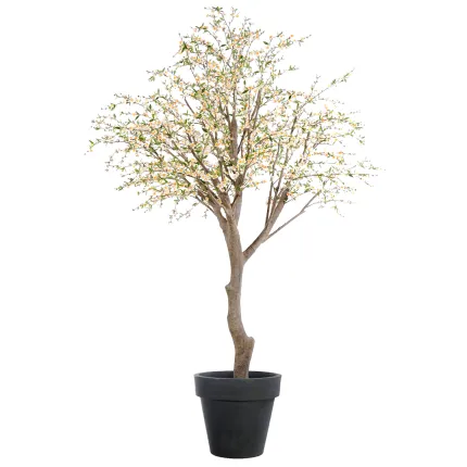 CERISIER FLEUR artificiel 280 cm blanc en pot