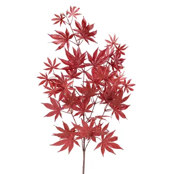 branche artificielle ERABLE 70 cm rouge automne  (Aralia)