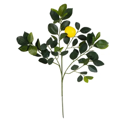branche artificielle CITRONNIER 60 cm avec sa tige