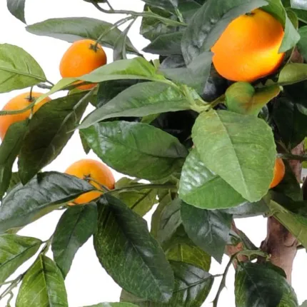 ORANGER artificiel 85 cm diamètre 50 cm - orange et feuilles