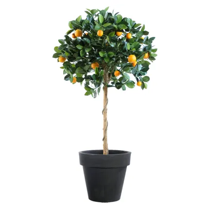 ORANGER artificiel Tête 125 cm en pot