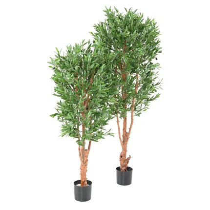 OLIVIER artificiel plastique  tronc noueux 140 ou 170 cm  (olives )