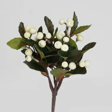 Baies artificielles 21 cm blanc