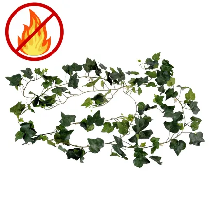 Guirlande de lierre 200 cm vert ANTI FEU