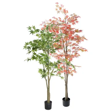 ARALIA artificiel (Erable) vert ou automne