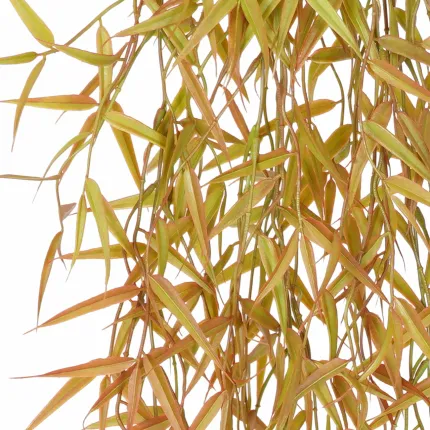 BAMBOU plastique artificiel 90 cm marron - feuilles