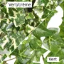 LIERRE artificiel petites feuilles 130 cm vert crème ou vert