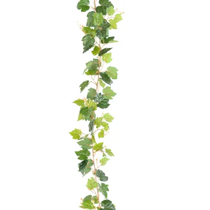 Guirlande FEUILLE DE VIGNE artificielle 200 cm vert