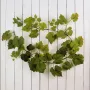 mise en situation Guirlande FEUILLE DE VIGNE artificielle 180 cm sur palissade