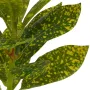 Mini plante artificielle 21 cm en pot - croton moucheté - détails feuilles