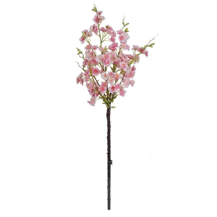 Branche de Cerisier artificiel fleuri 110 cm rose - entier