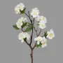Branche de CERISIER artificiel 49 cm blanc - sur fond gris