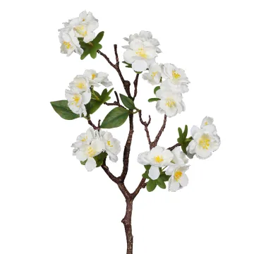 Branche de CERISIER artificiel 49 cm blanc