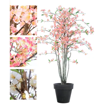 CERISIER artificiel new EN FLEUR 150 cm - 3 coloris