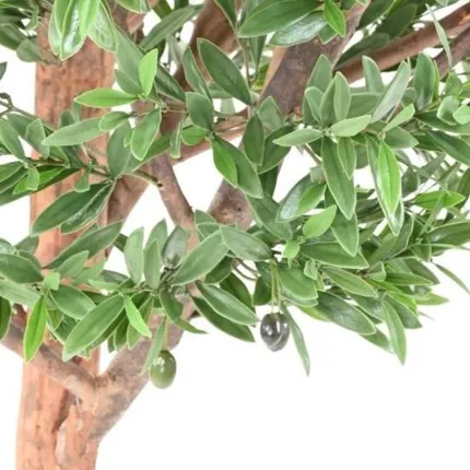 feuilles et olives OLIVIER artificiel plast  tete large 210 cm