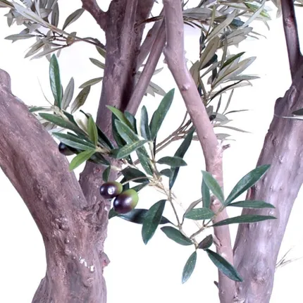 OLIVIER artificiel NEW géant 240 cm (olive noire) ignifugé, olives