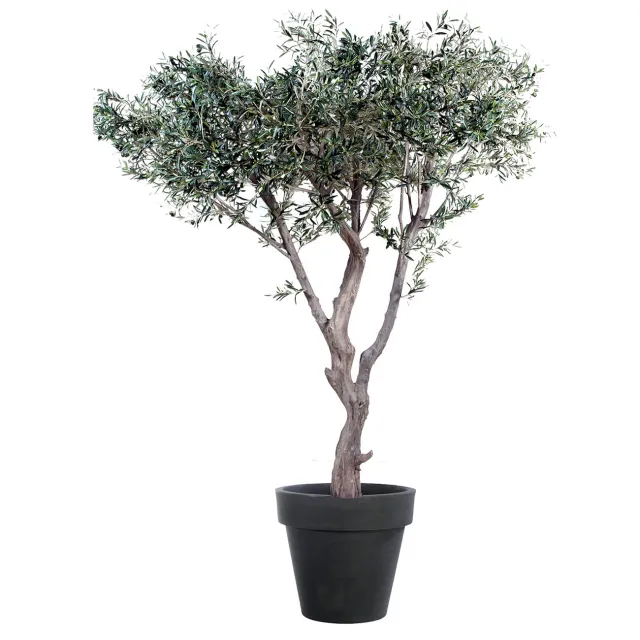 Olivier Artificiel 180 Cm - Arbre Faux Réaliste Pour Décoration Intérieur Élégante