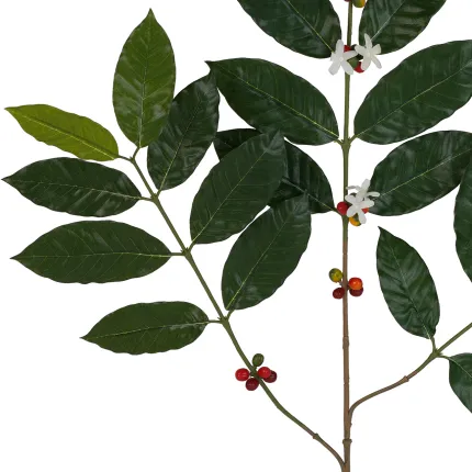 branche artificielle CAFEIER 80 cm - fruit et fleur