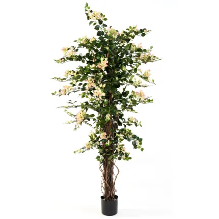 BOUGAINVILLEE large artificiel LIANES crème rose 180 cm