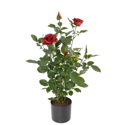 ROSIER artificiel Royal 60 cm rouge