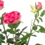 ROSIER artificiel EN POT 40 cm rose - rapproché