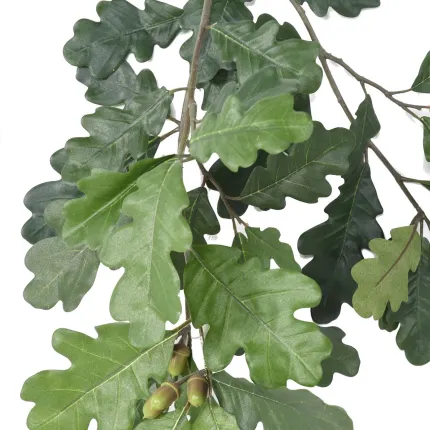 feuilles et glands de chêne artificiel ignifugé
