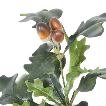 branche artificielle CHENE 70 cm - feuilles et glands