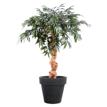 SHIRAKASHI artificiel umbrella ou chêne blanc artificiel 95 cm - dans un pot