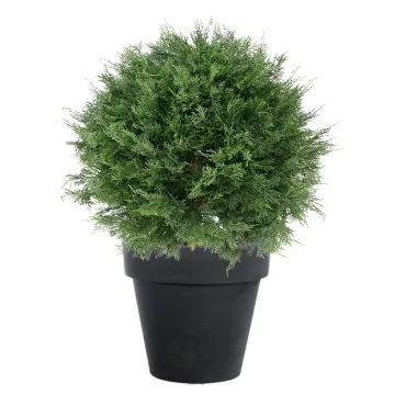 CYPRES artificiel lawson BOULE 50 à 80 cm dans un pot