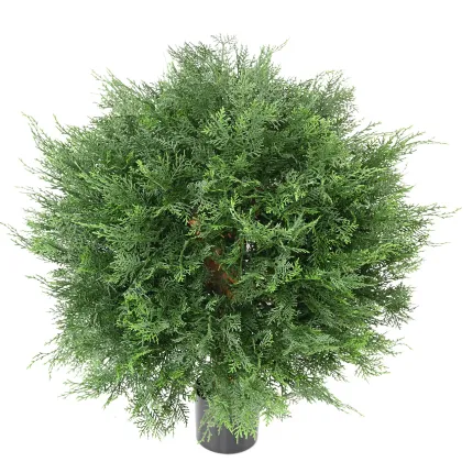 CYPRES artificiel lawson BOULE 60 cm vu dessus