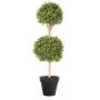 BUIS BOULE artificiel TIGE DOUBLE BOULE NEW  170 cm dans un pot