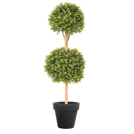 BUIS BOULE artificiel TIGE DOUBLE BOULE NEW  170 cm dans un pot
