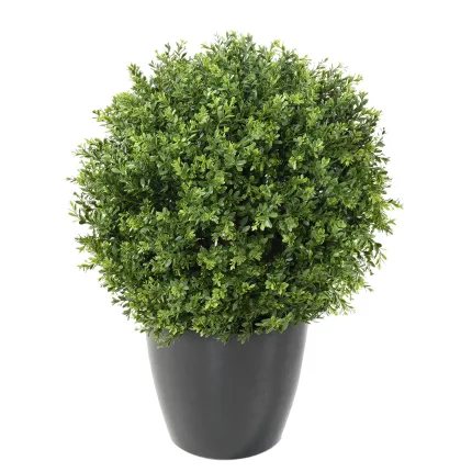 BUIS artificiel BOULE PF de 35 à 80 cm - dans un pot rond