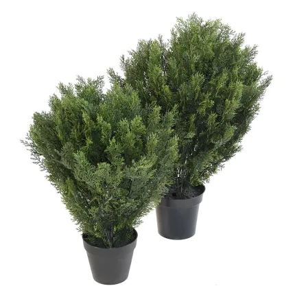 CYPRES artificiel buisson rond 75 ou 90  cm - 2 tailles