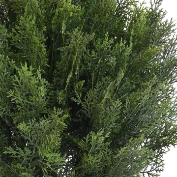 CYPRES artificiel buisson rond 75 ou 90  cm - détails feuillage