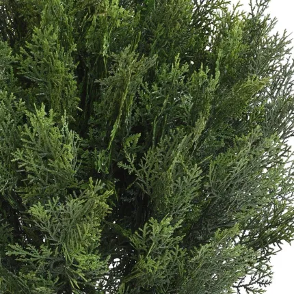 CYPRES artificiel buisson rond 75 ou 90  cm - détails feuillage