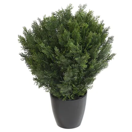 CYPRES artificiel buisson rond 90 cm - en pot