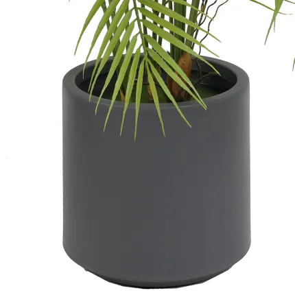 PALMIER artificiel ARECA baby 95 cm en pot déco - contenant