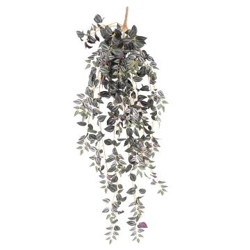 TRADESCANTIA artificiel vert violet 110 cm