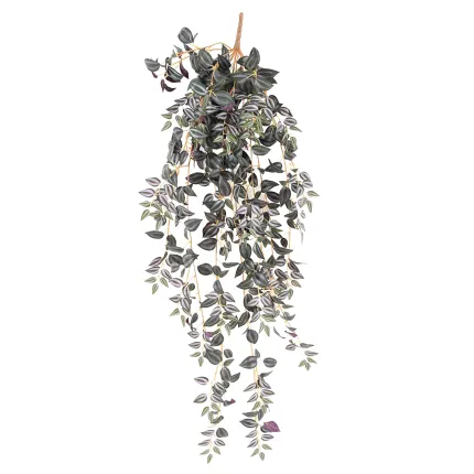 TRADESCANTIA artificiel vert violet 110 cm