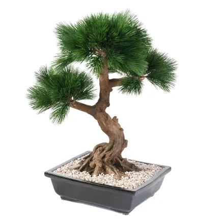 BONSAI artificiel PIN EN COUPE 70 cm